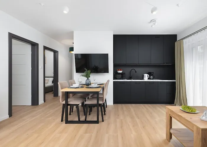 Stylowy Blisko Morza Z Parkingiem Zielona 3a By Renters アパート ミエンジボジェ